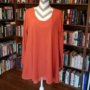 Umgee orange tunic top